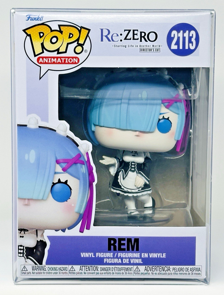 Funko Pop! Re: Zero - Rem 2113 (Common) with Premium Protector - New