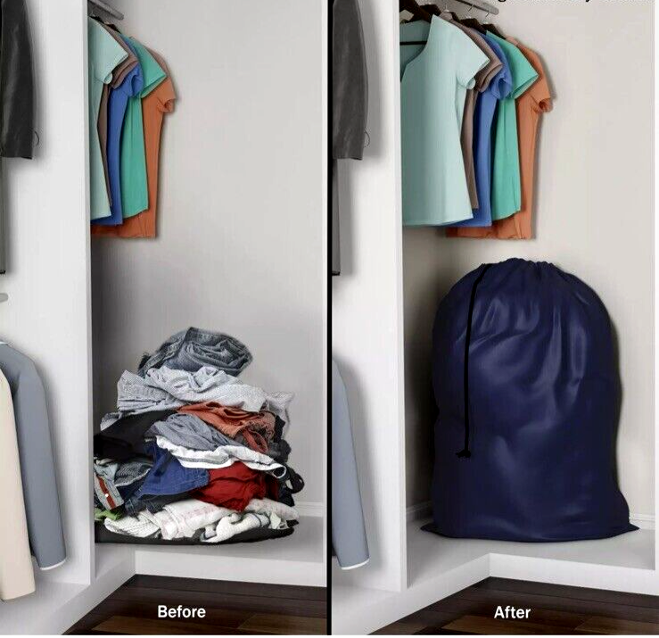 EXTRA Heavy Duty JUMBO Laundry Bag, Blankets, Clothes Storage Drawstring 29x39