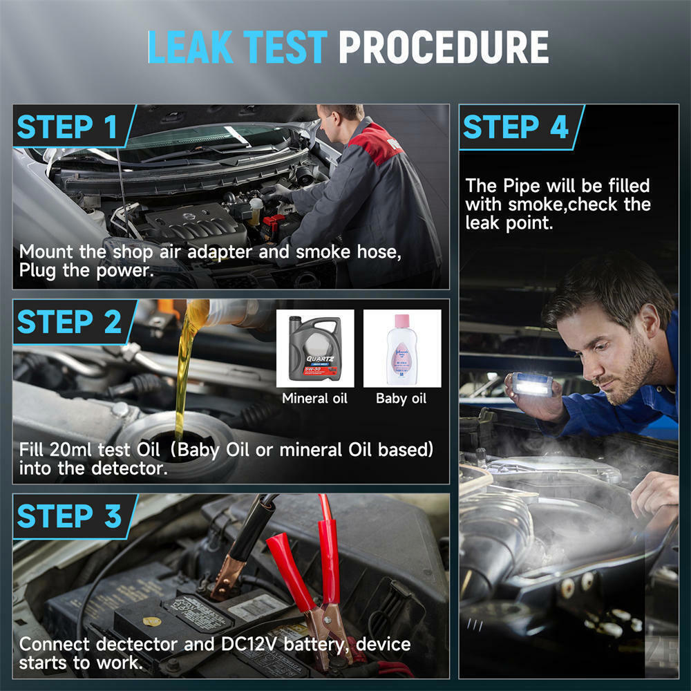 ROMONDES SM603 EVAP Smoke Machine Vacuum Leak Detection Tester Diagnostic Tool