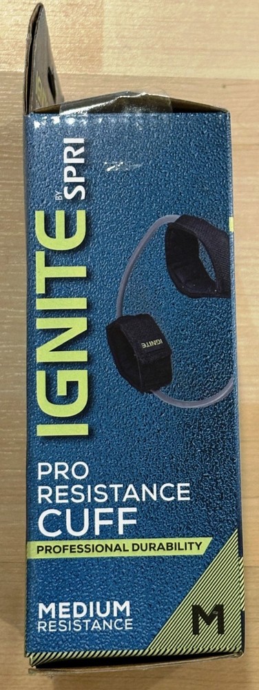 Ignite by SPRI Pro Resistance Cuff Medium with Exercise Guide NEW