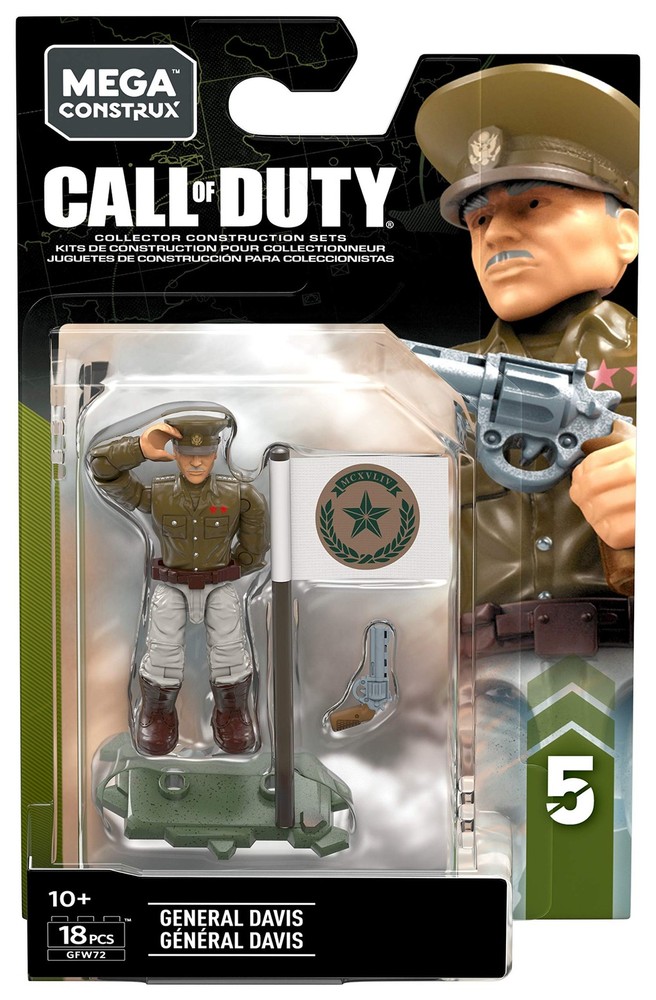 Mega Construx Call of Duty General Davis Medium, Multicolor