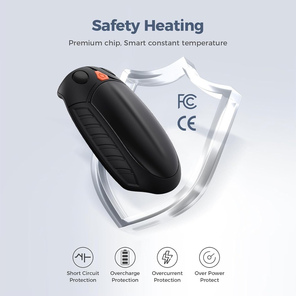 Classic Hand Warmers Rechargeable 2 Pack, AI Temperature Control Pocket Size