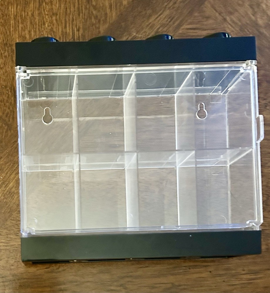 LEGO Minifigure Display Case 8, in Black, Brick Stackable
