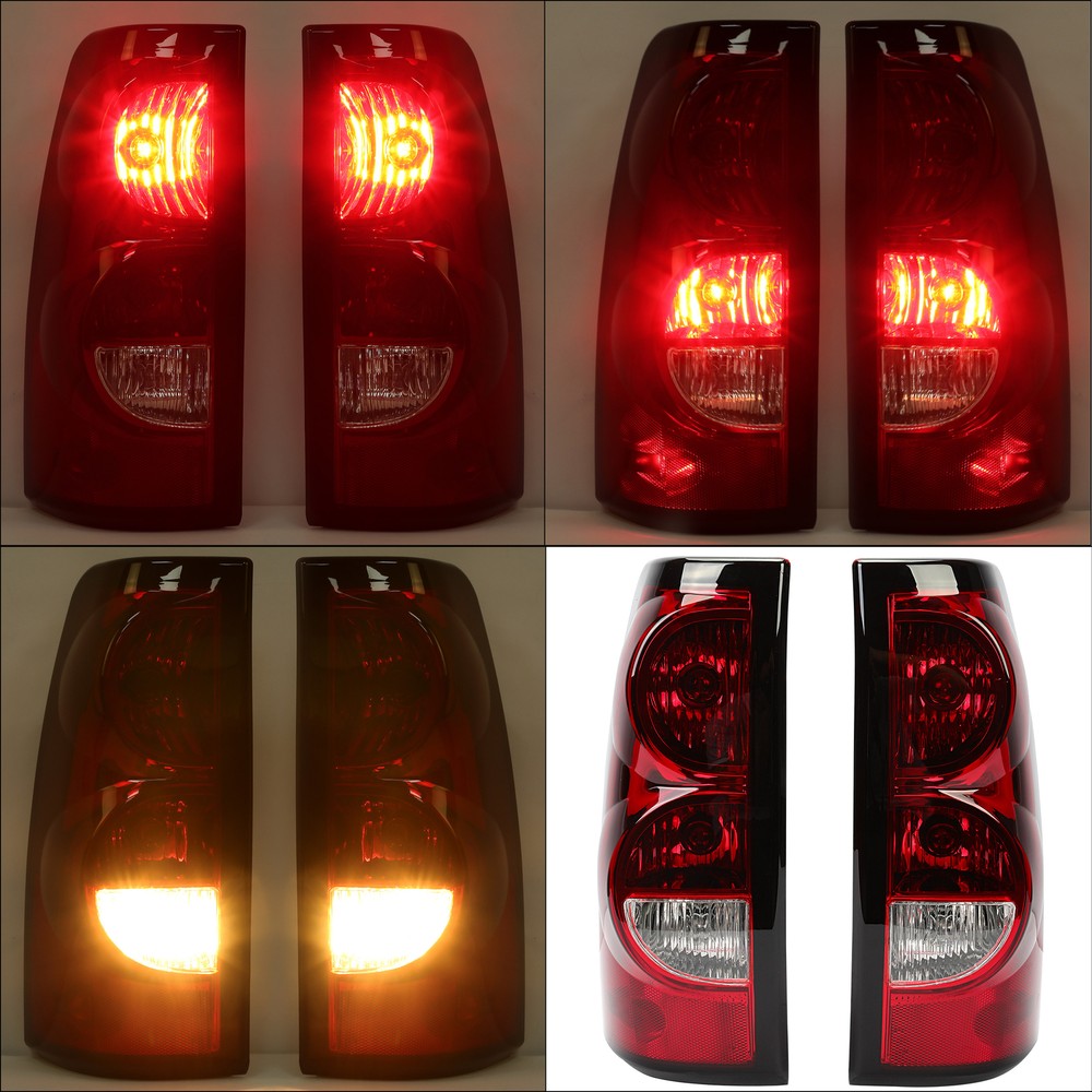 2PCS Tail Lights Brake Lamps For 2003-2006 Chevy Silverado 1500 2500 3500 HD DOT