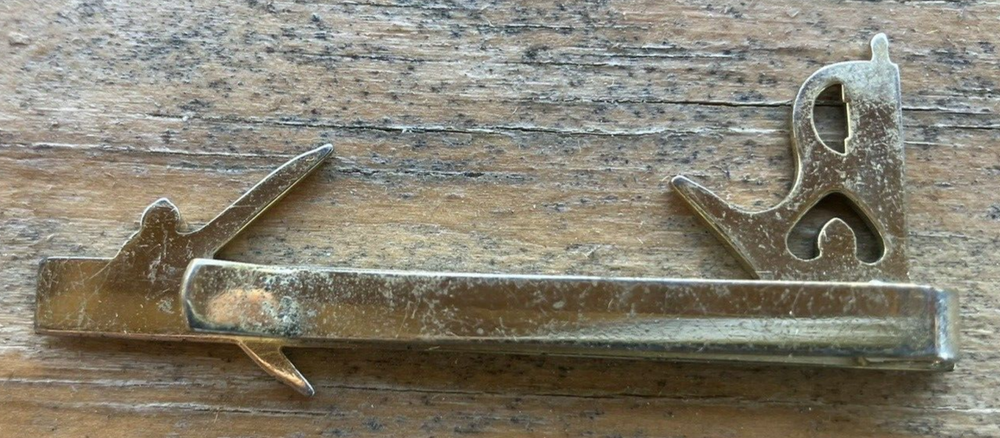 Sears Craftsmen Square/Compass Tie Clip--Free Ship