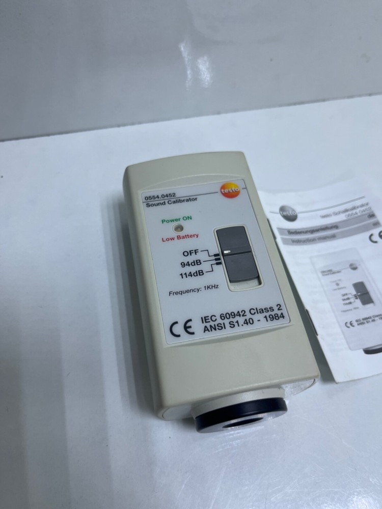 testo 0554.0452 sound calibrator