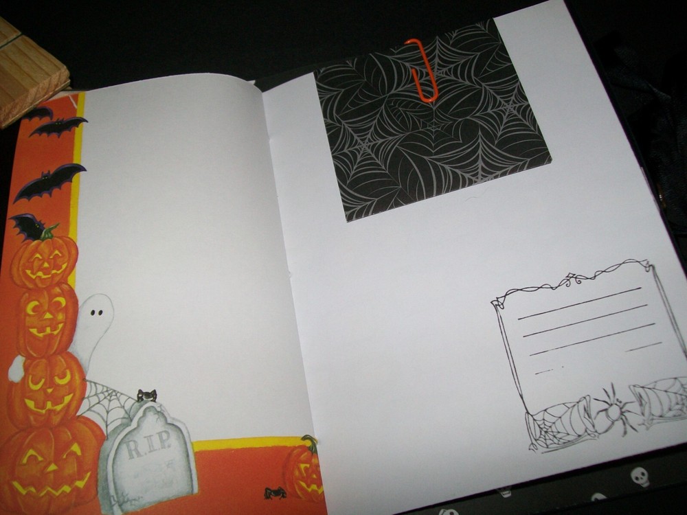 Halloween Junk Journal Folio Handmade Blank Journal With Ephemera