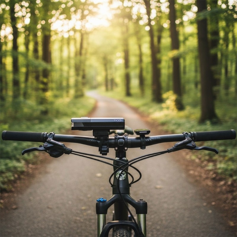 Bike Handlebar Mount for Front Light Tool Frees Installation Adjustable Clamp