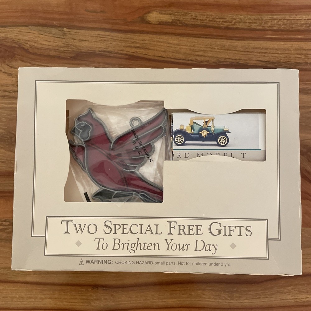 Reader's Digest Subscribers Gift Model-T Cardinal Sun Catcher 1994