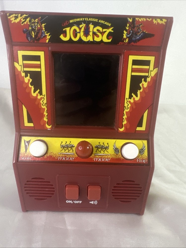 JOUST Midway Classic Arcade Mini System Handheld Video Game RED WORKS TESTED
