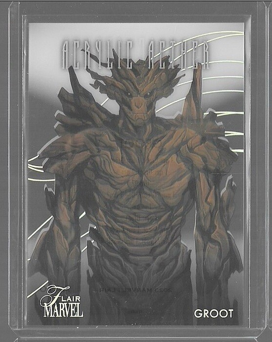 2023 UD Fleer Marvel Flair Groot Acrylic Aether #AA10