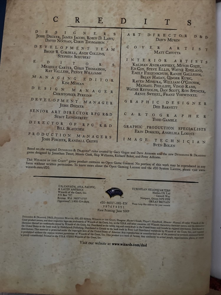 Dungeons & Dragons Dungeon Master's Guide II mint/NM Condition