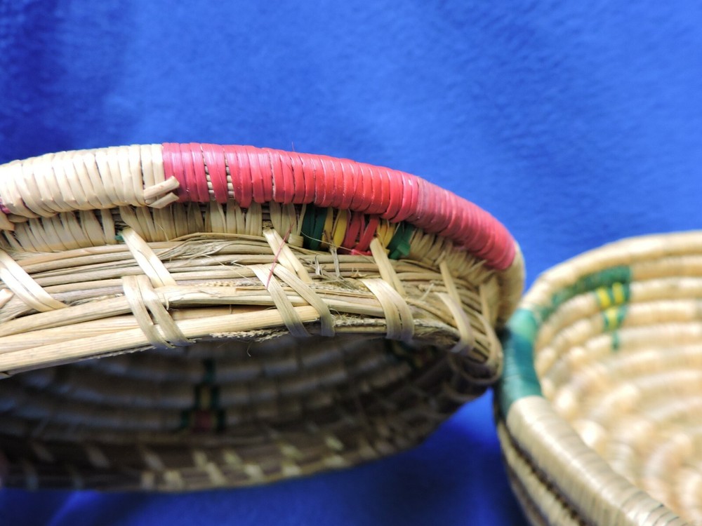 Hand Woven Boho Coil Trinket Basket