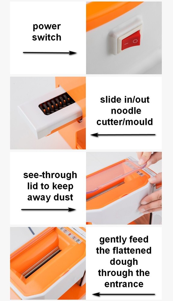 Electric and Manual Dough Roller Sheeter Noodle Pasta Dumpling Maker Machine