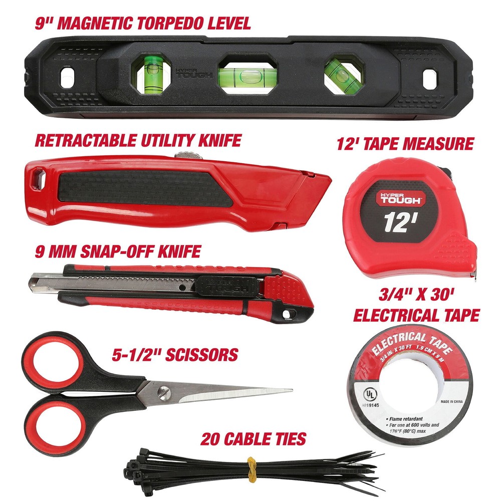 118-Piece Tool Set for Home Repairs home Workshop Hand Tools, Model 7003