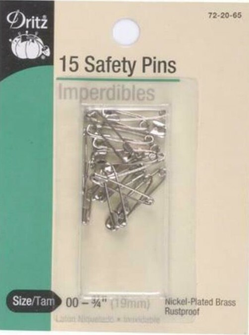 Dritz ~ (72-20-65) - 15 Safety Pins