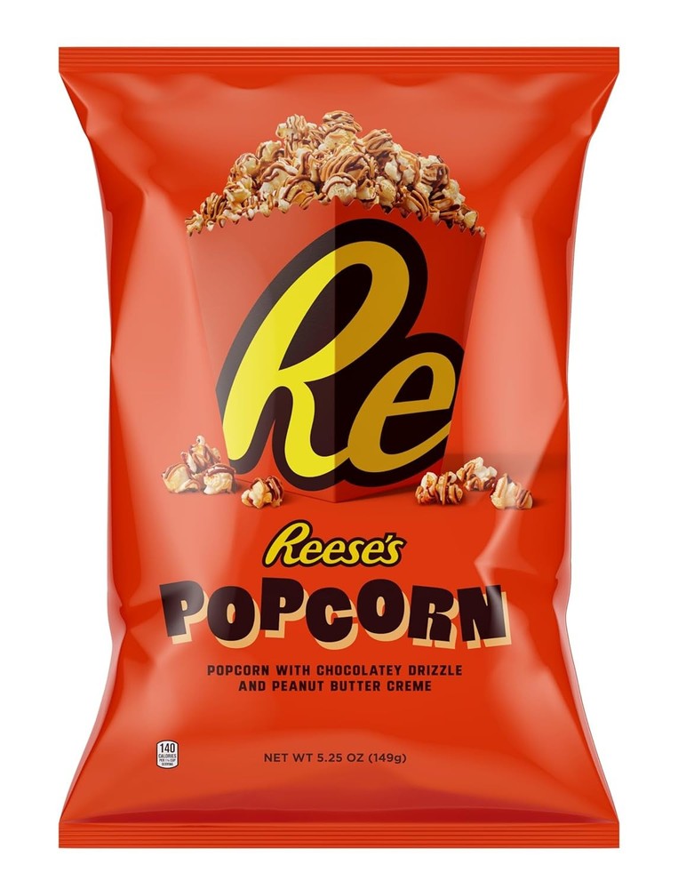 Reese's Popcorn, 5.25oz Grocery Sized Bag, Popcorn