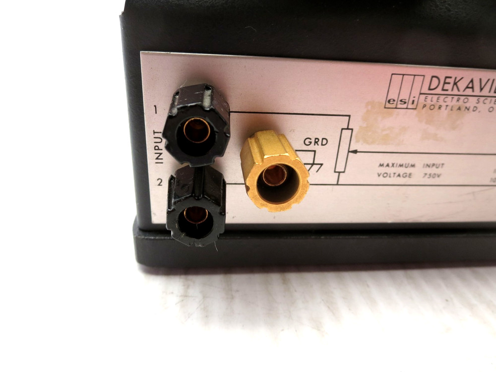 ESI DV411 Dekavider Max E In 750V Input Res 100K Ohm See Description Used.