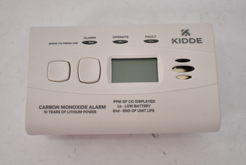 Kidde Carbon Monoxide Alarm Basic Battery Operated w Digital Display LCD