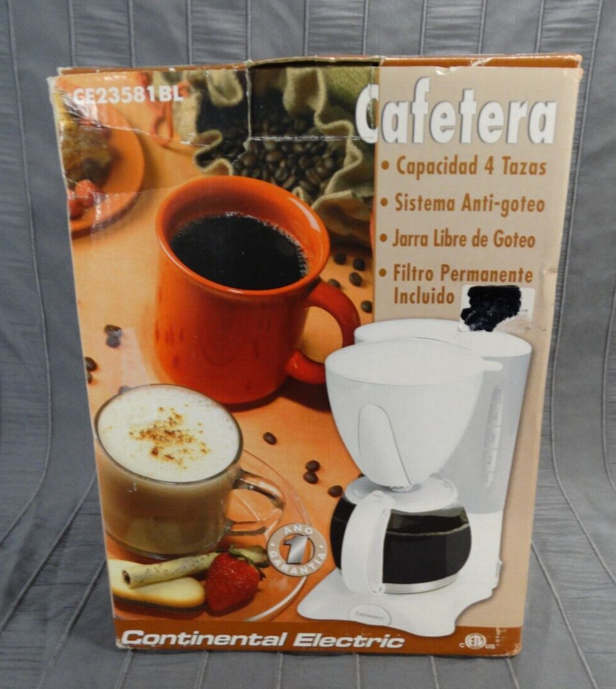 Continental Electric Coffee Maker 4 Cup