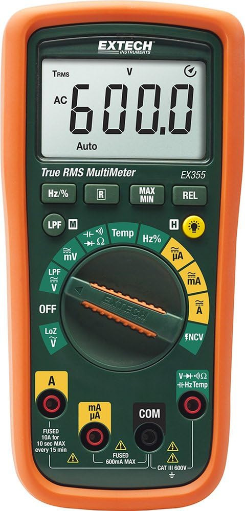 Ex355 True RMS Multimeter - 12 Functions for Precision Measurements