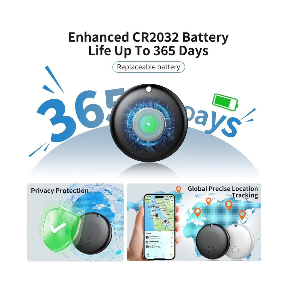 2025 Air Tracker Tags-4 Pack Item Locator for Android & iOS Blu... FAST USA SHIP