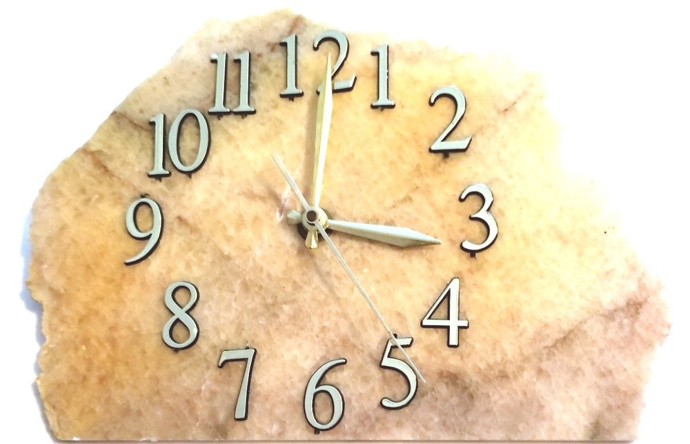Unique 11" Marble Wall Clock