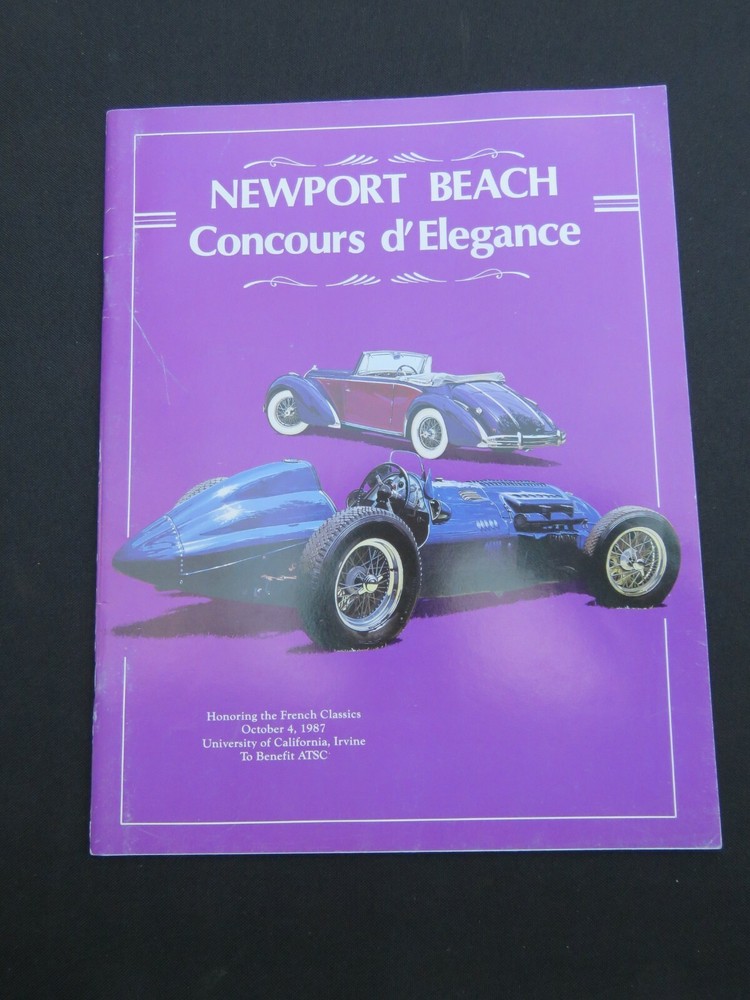 Newport Concours d'Elegance Program 1987