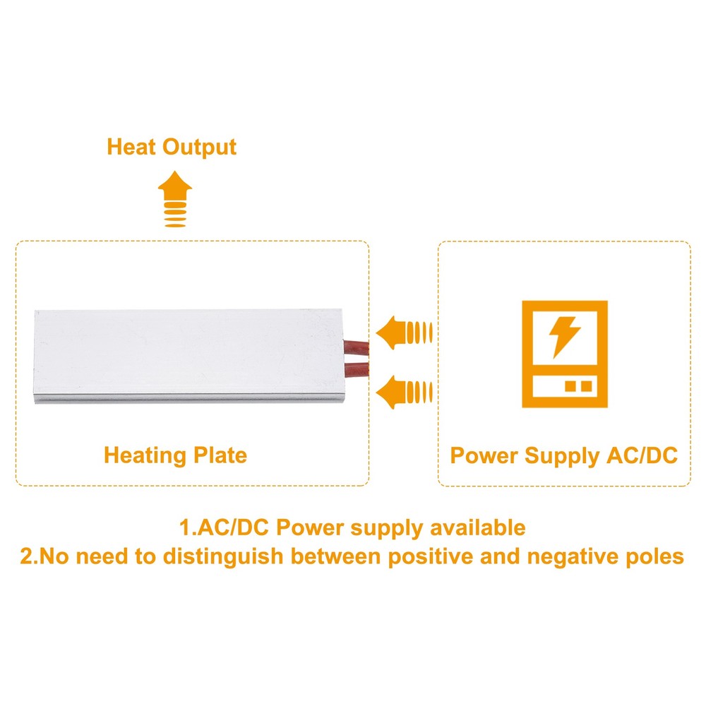 2 Pcs PTC Heating Element 110V 20W-200W 120C PTC Heating Plate