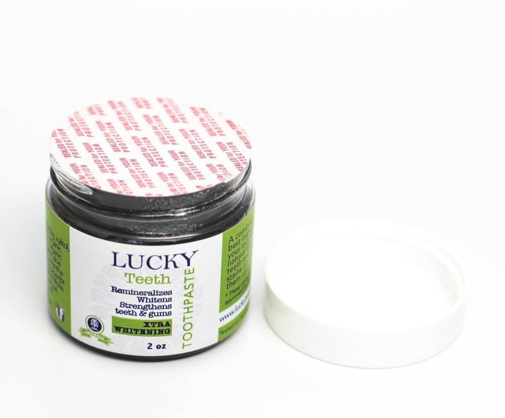 Lucky Teeth Organic Complete PACK, MouthWash + Charcoal Toothpaste.