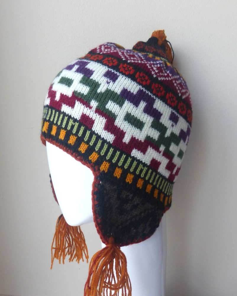 Peruvian Andean Mountain - Handmade Shaman Chullo Hat