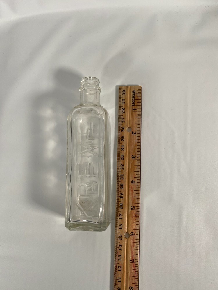 Vintage Square Kreml Glass Bottle