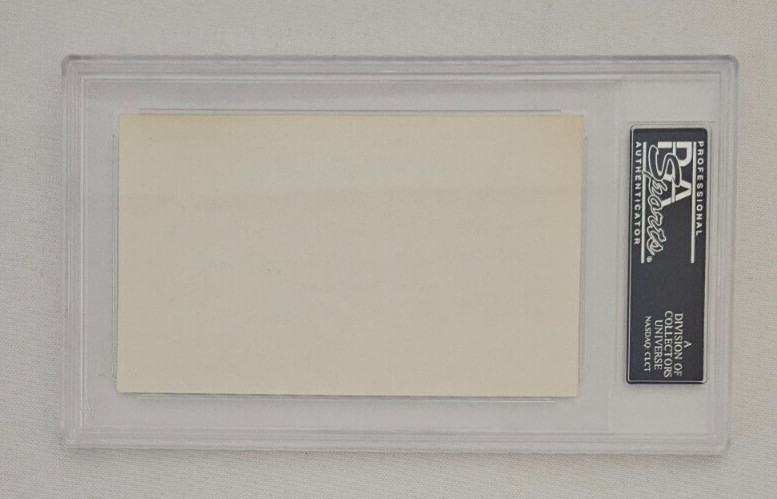 Brian O'Leary Signed Note Card w/ PSA/DNA, NASA, Astronaut