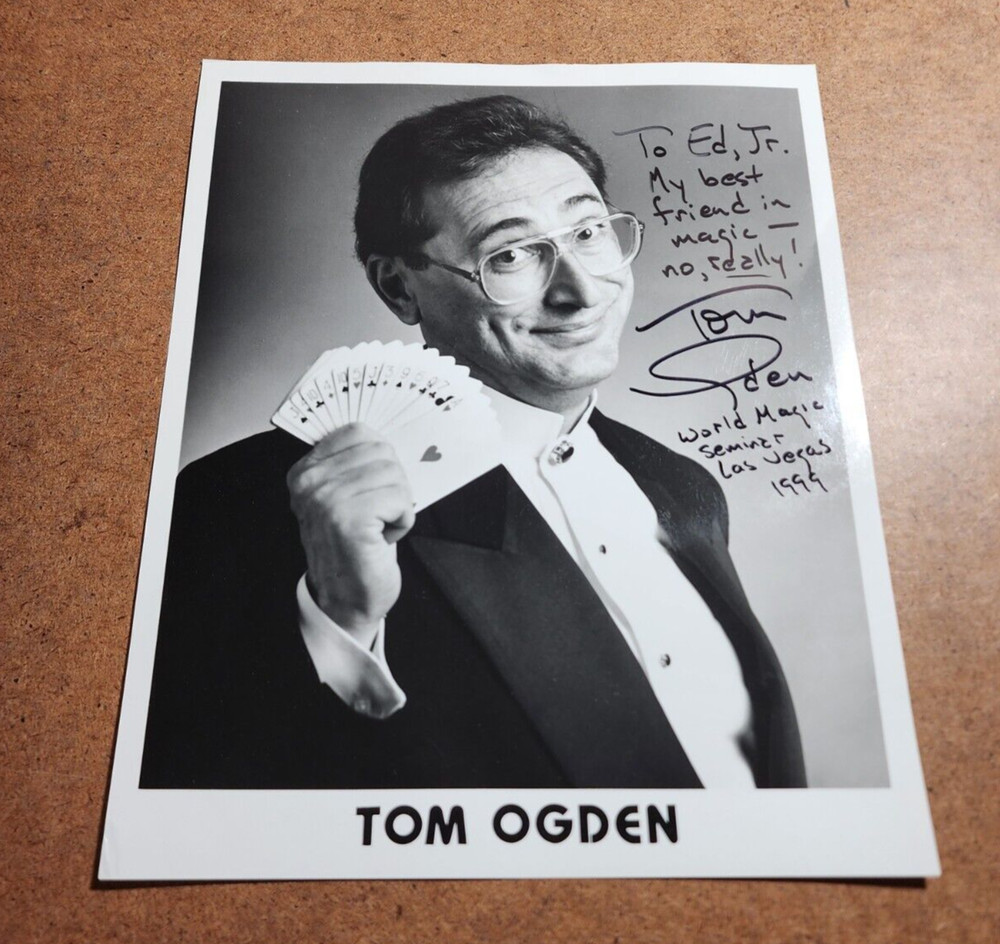 Magician Photo Tom Ogden SIGNED / Autographed - Magic