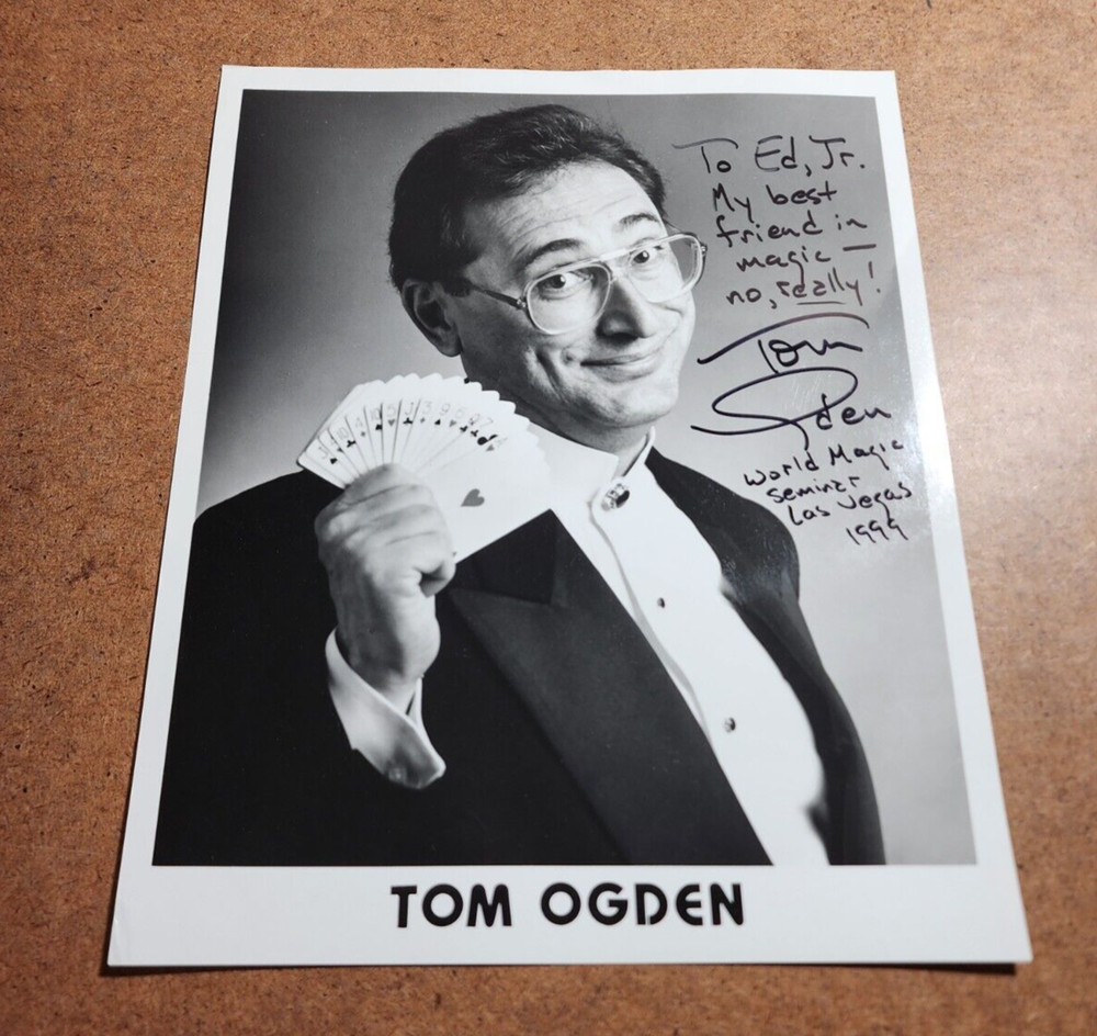 Magician Photo Tom Ogden SIGNED / Autographed - Magic