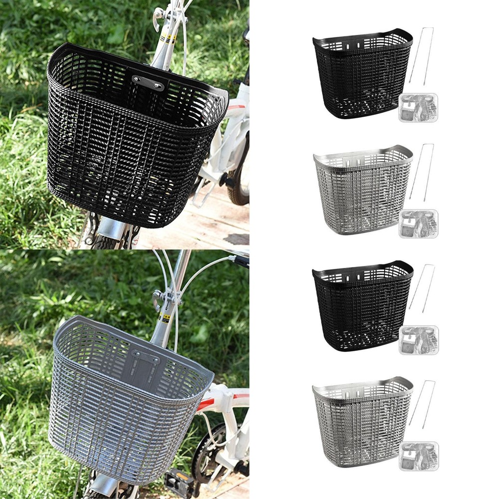 Bicycle front basket, stylish transport container for the handlebars