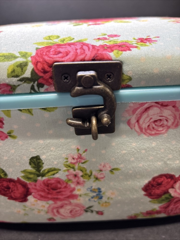Vintage Sewing Box -Rose Pattern