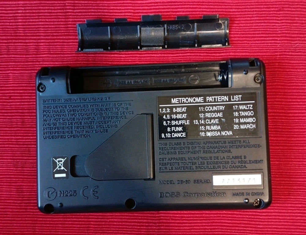 Boss Dr. Beat DB-60 Professional Electronic Metronome Tested Working EUC