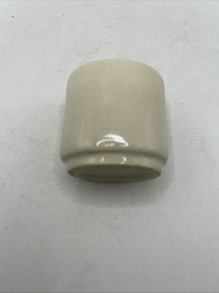 Vintage Square Ceramic Fruit & Pineapple Toothpick Holder 1.75" Tall