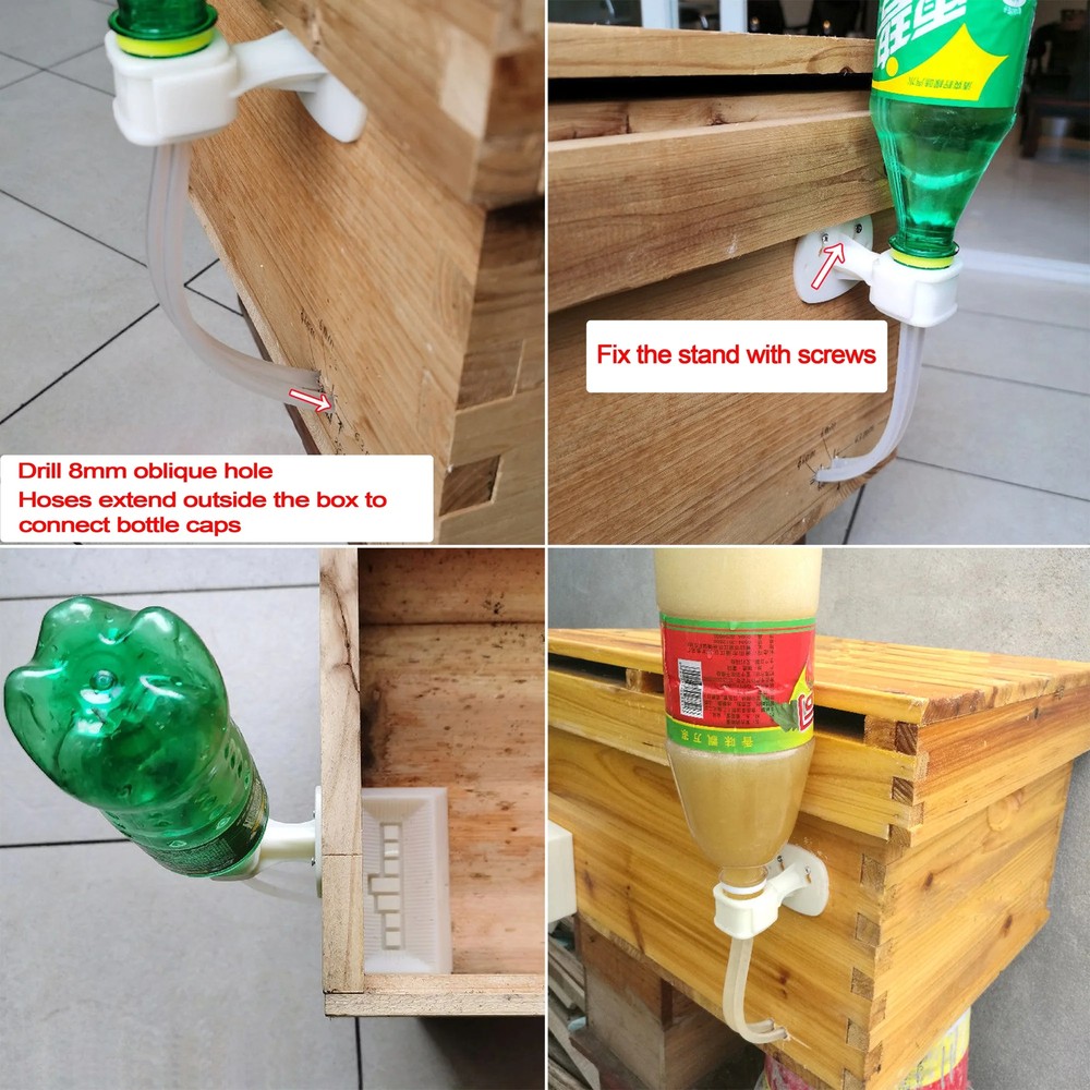 3/5pcs Beekeeping Feeder Feeding Inside Beehive Plastic Honey Sugar Feed Trough