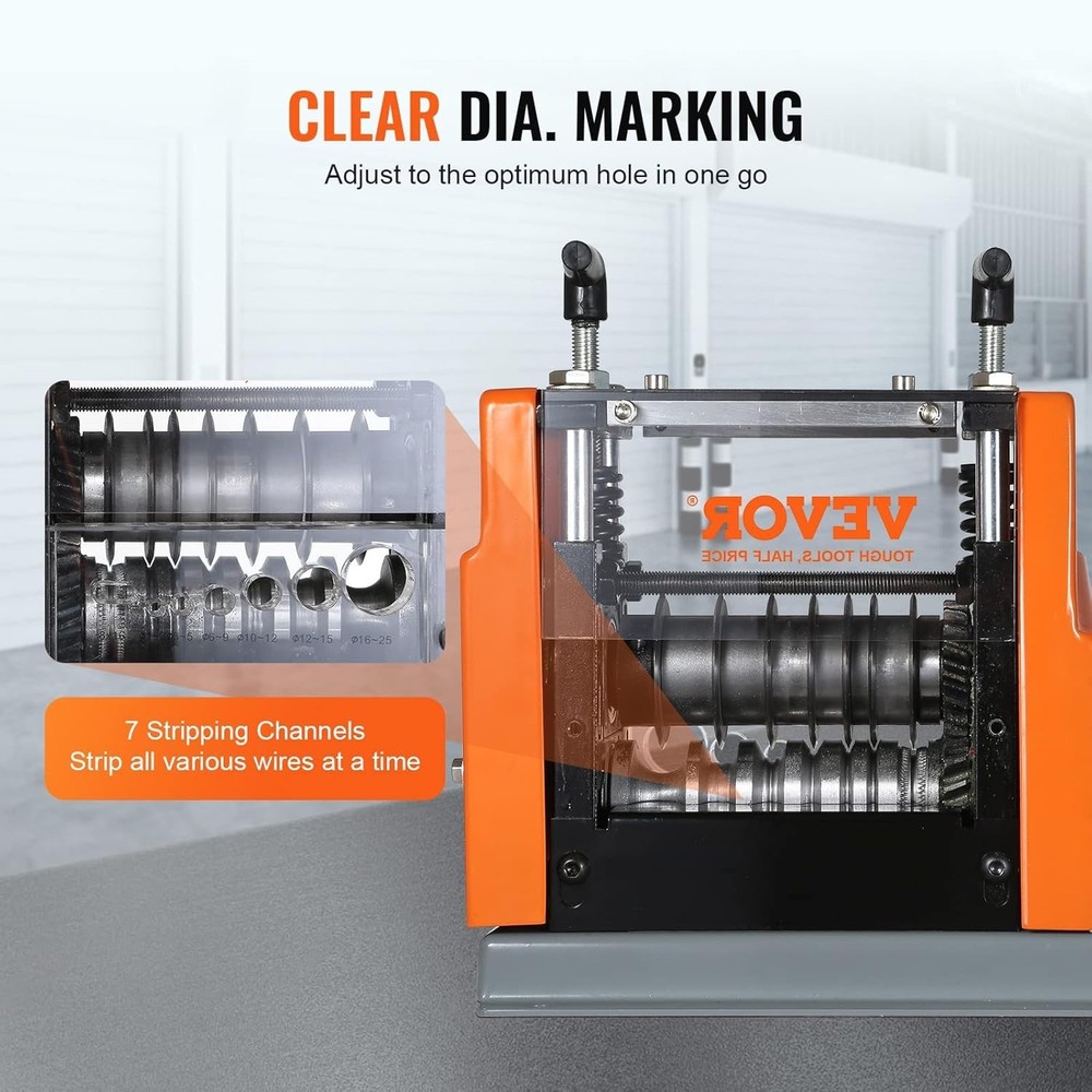 Electric Wire Stripping Machine, 0.06''-0.98'' Automatic Wire Stripper Machin...