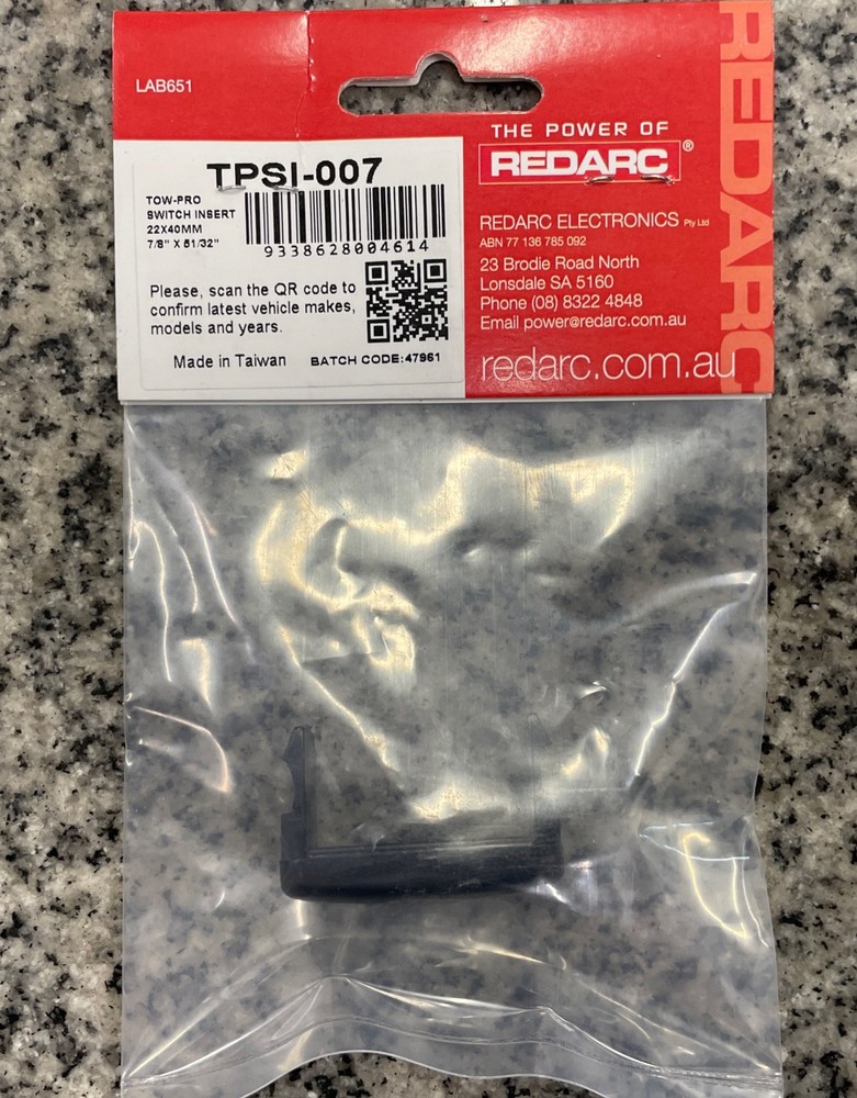 Redarc TPSI-007 Trailer Brake Control Switch Insert Panel