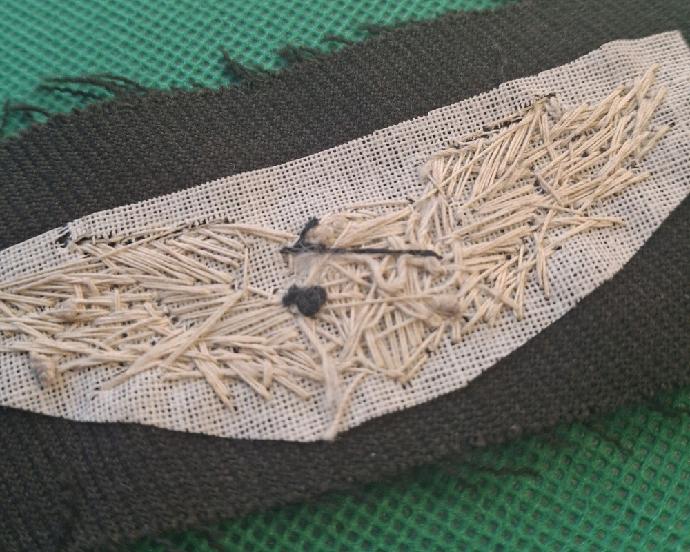 US Army Air Force Authentic WW2 Bullion Thread Flight Wings on Wool Patch