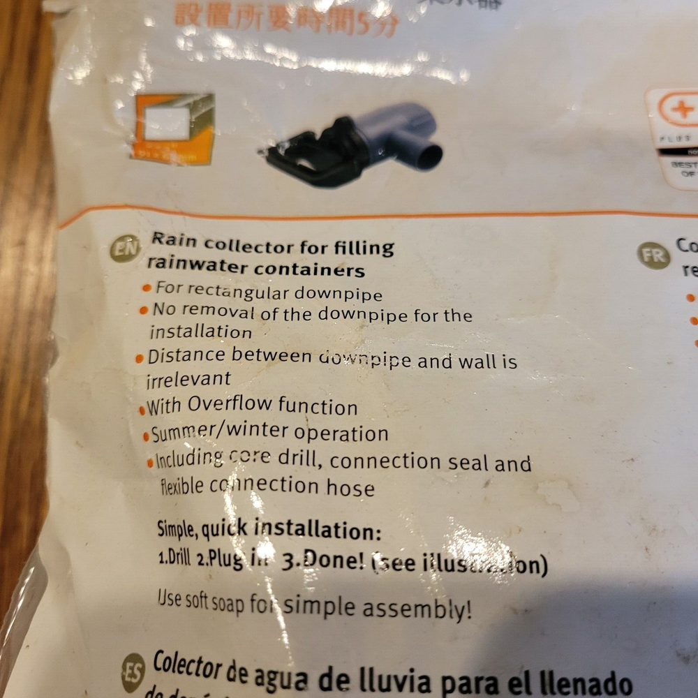 Rapido Quattro Rain Collector For Rectangular Downpipe