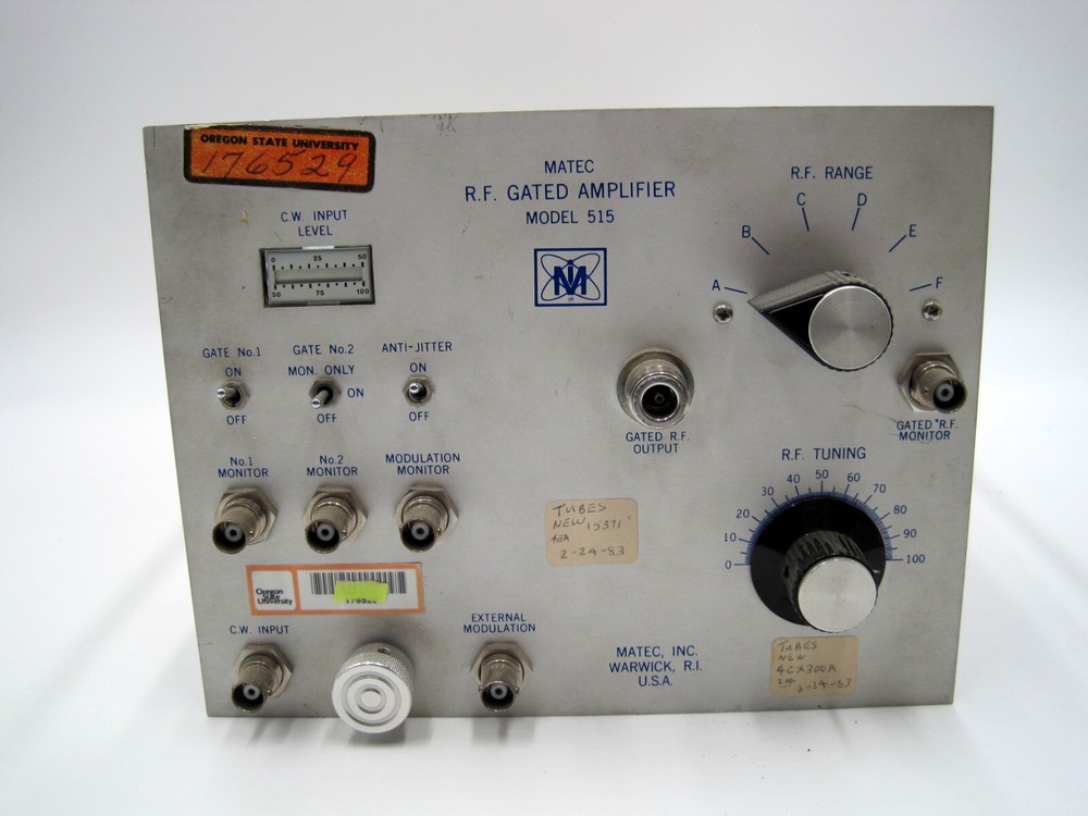 ORTEC/Matec 515 RF Gated AMPLIFIER MODULE For Gating Modulator 5100