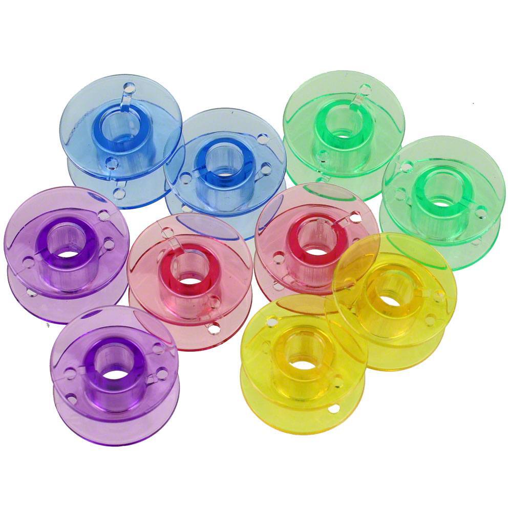 Bobbins (10pk), Class 15 - Plastic, Clear