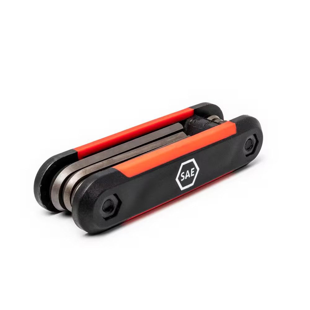 Folding Hex Key Set, SAE (9-Piece)