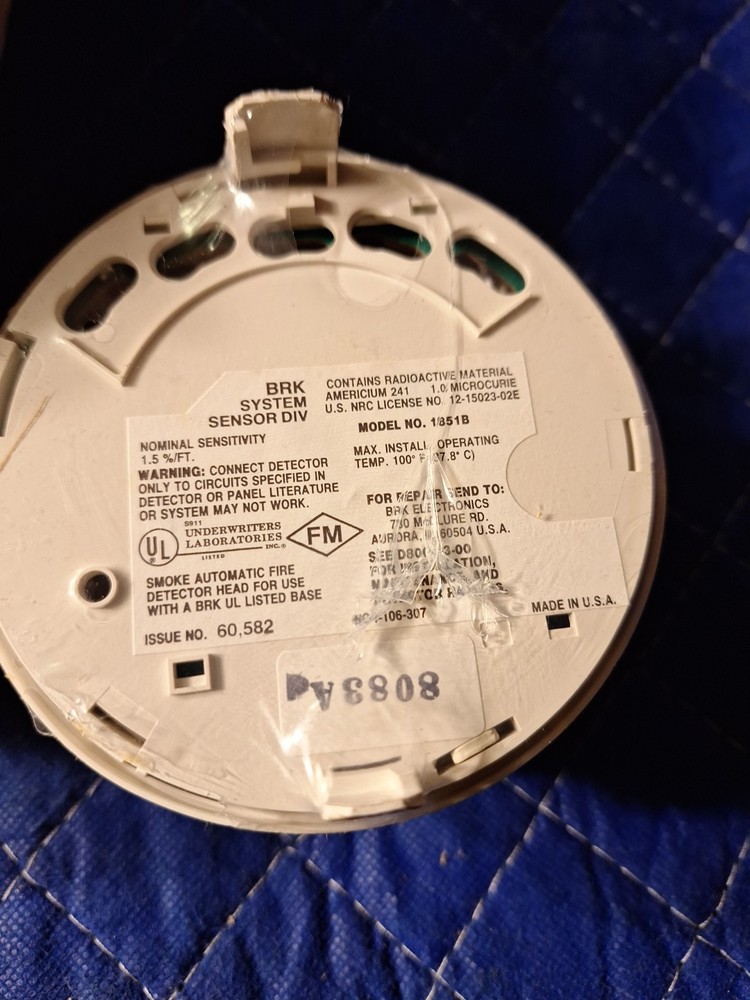 New System Sensor/BRK 1851B Smoke Detector