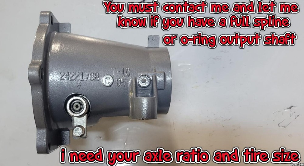 4L80E Tail housing with Mechanical Cable Drive Speedometer Conversion