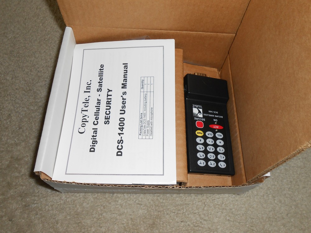 COPYTELE THURAYA DIGITAL CELLULAR SATELLITE SECURITY MODEL DCS-1400